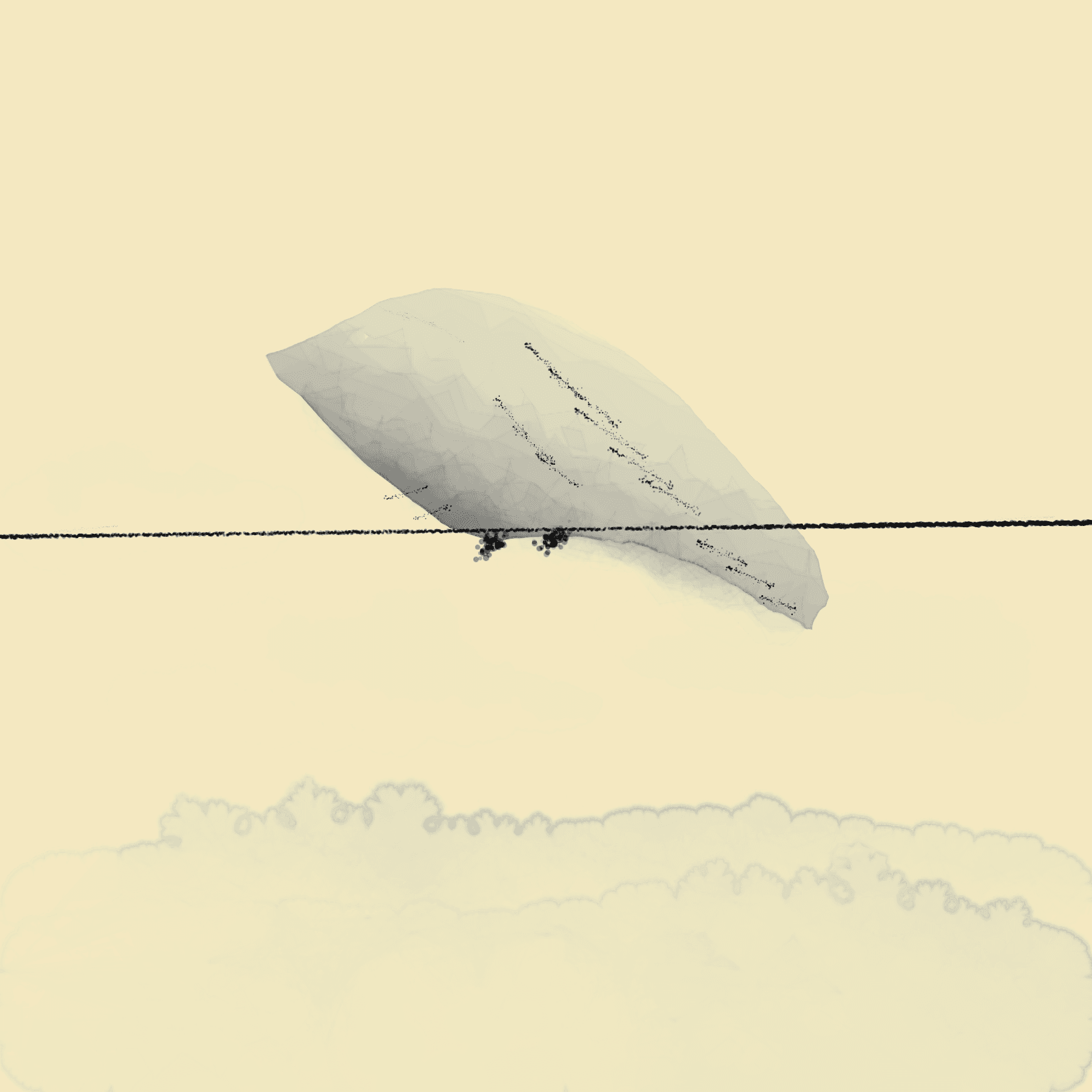 2026-08-24-taste-v2-bounded-calibration · hokusai-crow-bounded-v1-qwen3-8-max-06-replay-v1-painting, rendered by qwen3.8-max