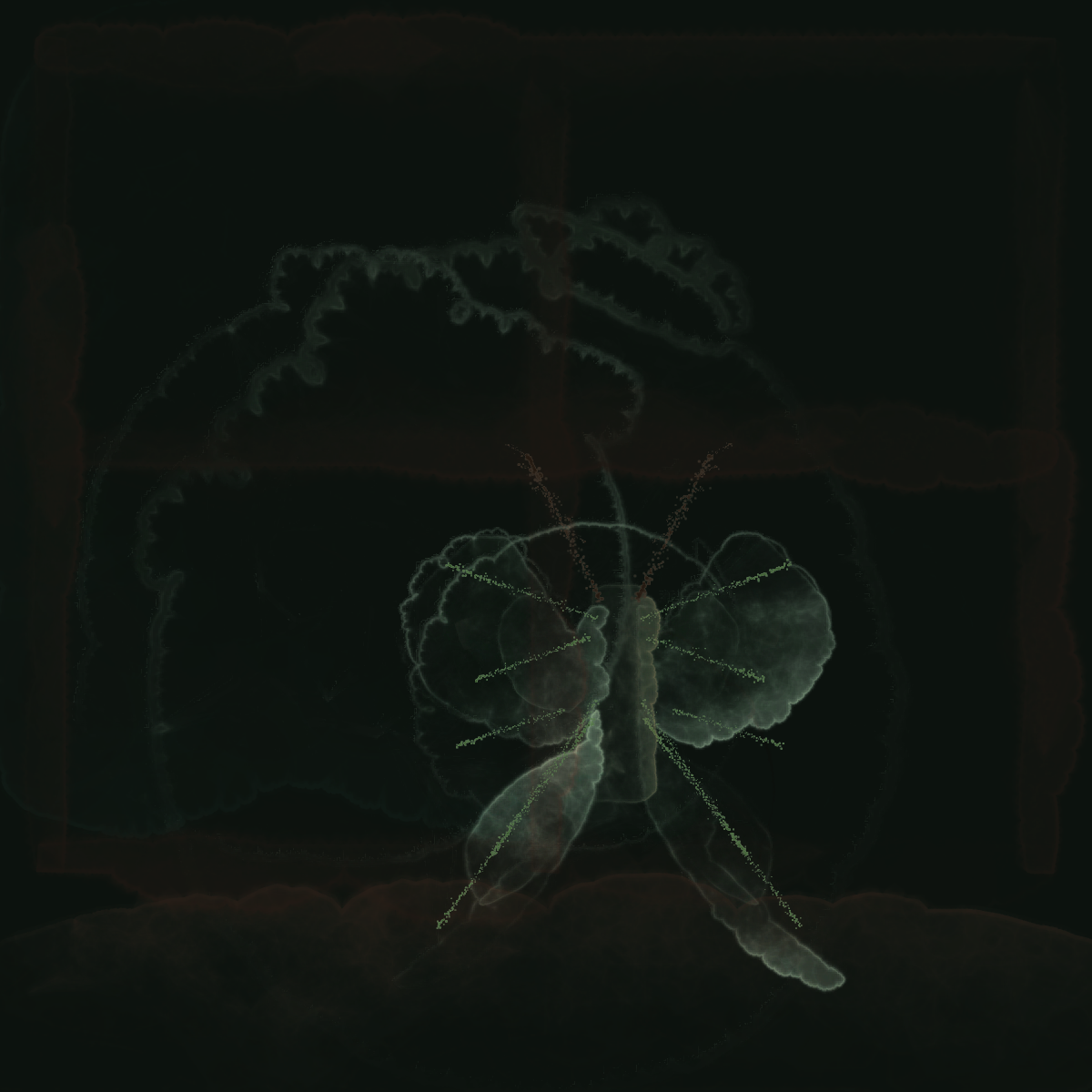 Luna moth at night, DeepSeek V4 Flash