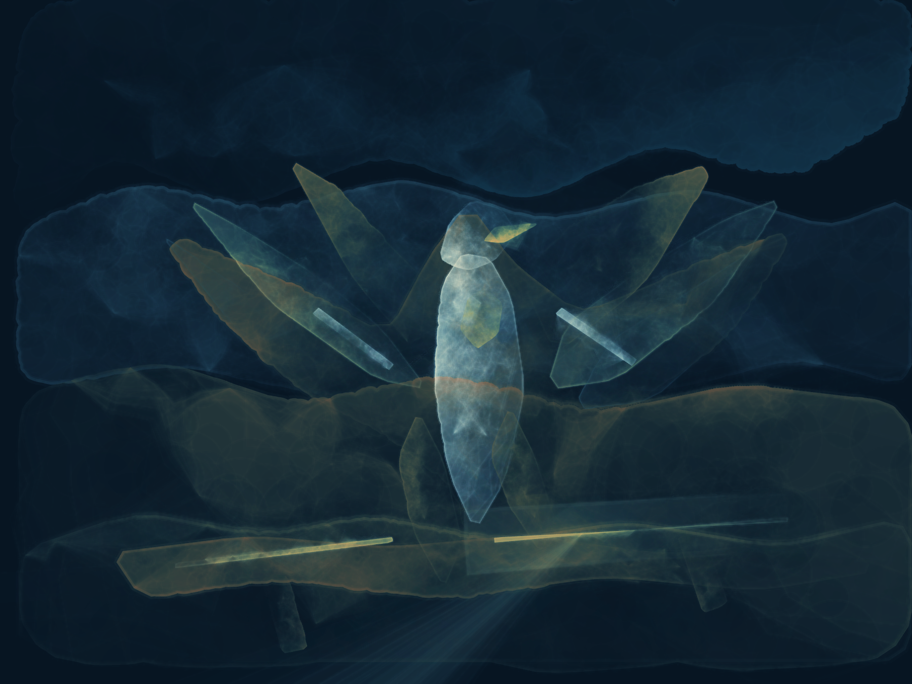 Nocturne in Winged Mist, a calibration render by Inkling