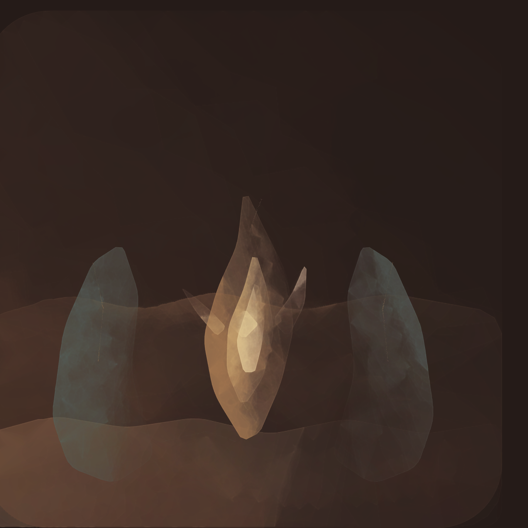 Vigil in Umber Silence, a calibration render by Qwen 3.8 Max
