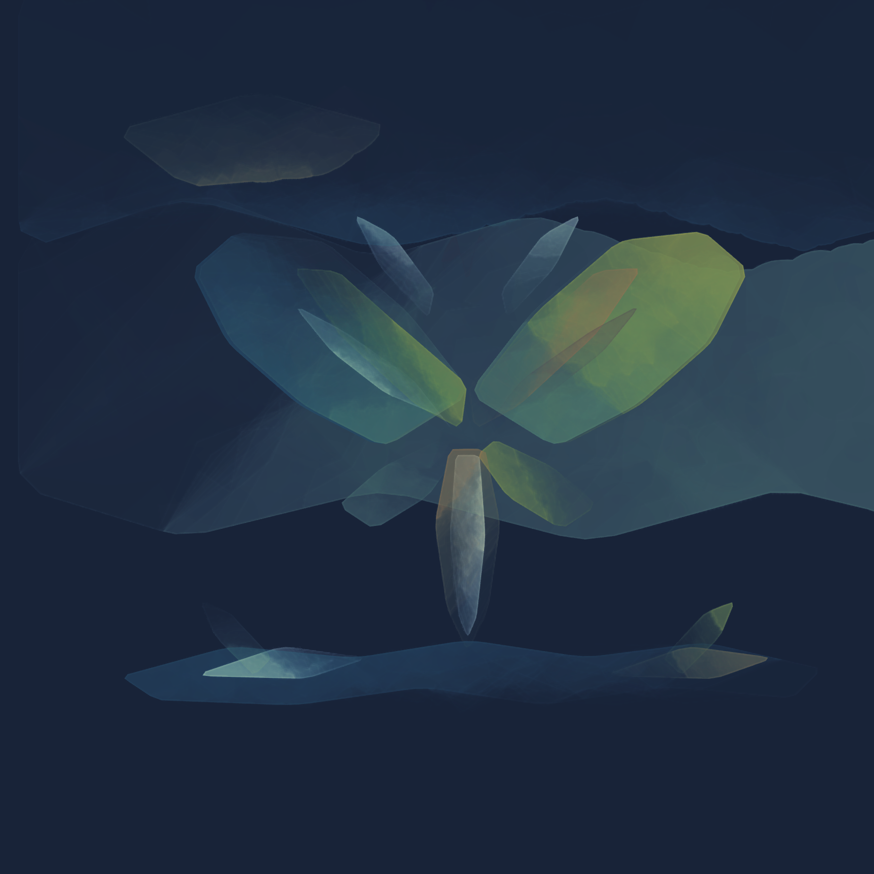 Warm Edge at Blue Hour, a calibration render by Grok 4.5