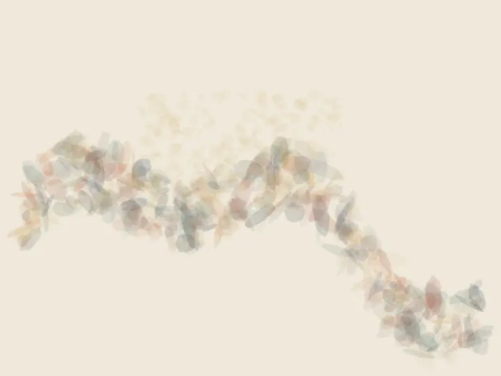 Salt Takes the Shape of Refusal: cumulative painting state 1 of 4; Salt Takes the Shape of Refusal stages porous dry reserve as a competing material path with a retained remainder.