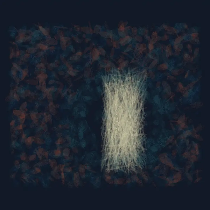 Ash Cannot Cross the Wet Stone: cumulative painting state 4 of 4; Ash Cannot Cross the Wet Stone stages quenched offset basin as a competing material path with a retained remainder.