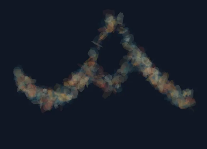 Mercury Refuses the Channel: cumulative painting state 2 of 4; Mercury Refuses the Channel stages repelled bead path as a competing material path with a retained remainder.