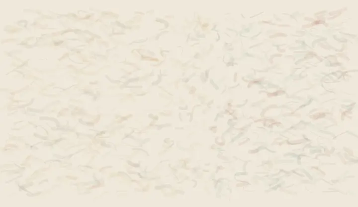 A Door Made Only of Pressure: cumulative painting state 1 of 4; A Door Made Only of Pressure stages pressure exchange as a competing material path with a retained remainder.