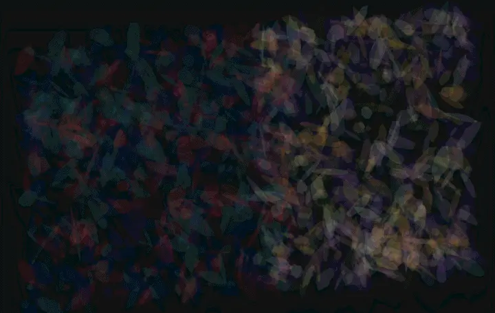 Blue Pressure Finds the Fault: cumulative painting state 4 of 4; Blue Pressure Finds the Fault uses pressure to arrest a competing process.
