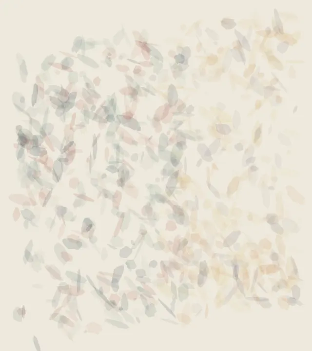 Ochre Diverts the Weight: cumulative painting state 2 of 4; Ochre Diverts the Weight uses pressure to arrest a competing process.