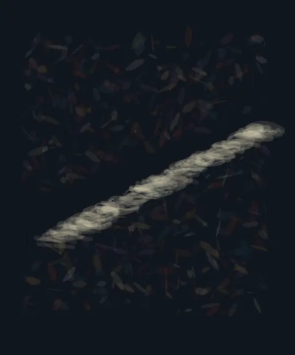 What the Knife Could Not Erase: cumulative painting state 2 of 4; What the Knife Could Not Erase uses abrade to arrest a competing process.