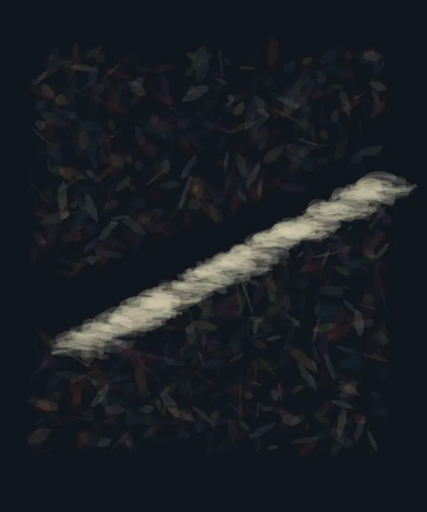 What the Knife Could Not Erase: cumulative painting state 3 of 4; What the Knife Could Not Erase uses abrade to arrest a competing process.