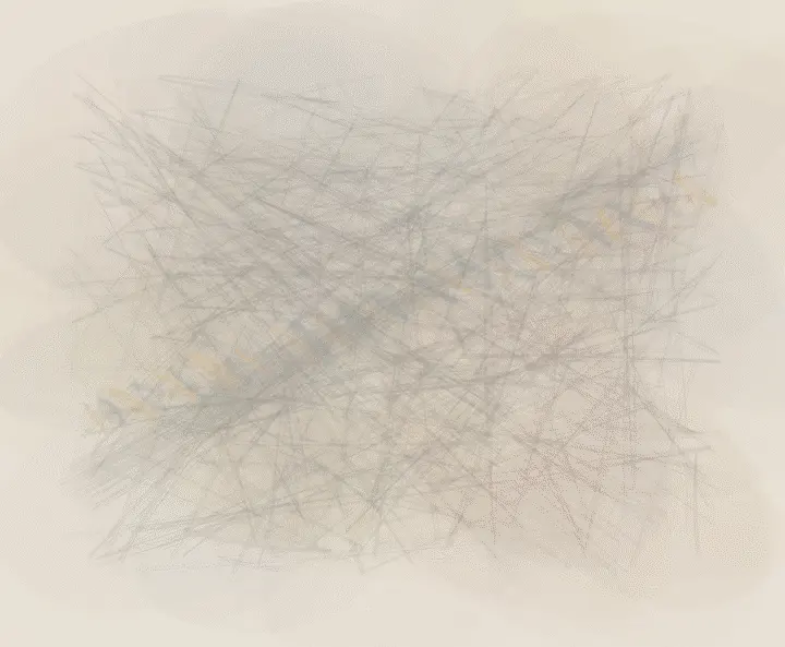 Visible Joining: cumulative painting state 2 of 4; Visible Joining stages joining remains materially exposed as a material consequence of breakage.
