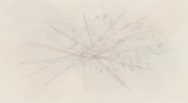 The Break Chose Light: cumulative painting state 1 of 4; The Break Chose Light stages free break releases neighboring light as a material consequence of breakage.