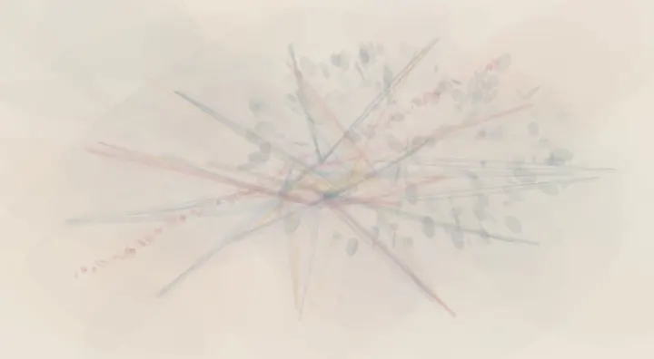 The Break Chose Light: cumulative painting state 2 of 4; The Break Chose Light stages free break releases neighboring light as a material consequence of breakage.