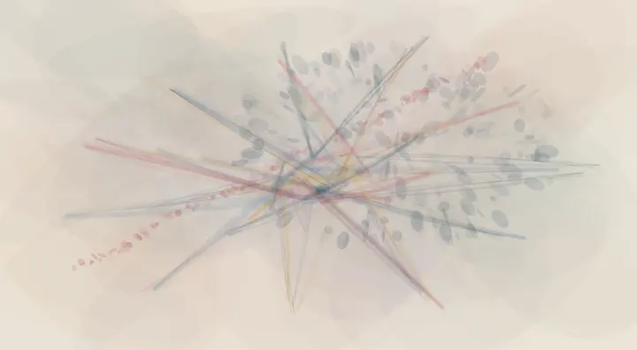The Break Chose Light: cumulative painting state 4 of 4; The Break Chose Light stages free break releases neighboring light as a material consequence of breakage.