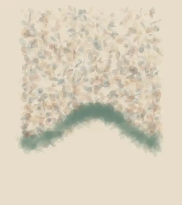Gravity Forgets Three Stones: cumulative painting state 4 of 4; arrested gravity suspends, redirects, or retains an unresolved consequence.