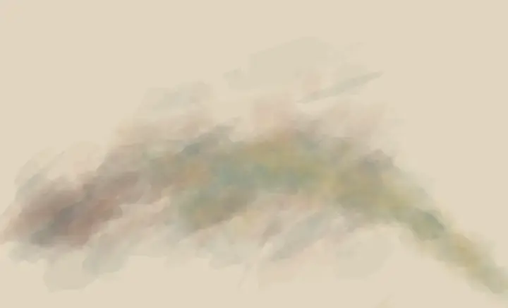 Contact Without Ownership: cumulative painting state 2 of 4; Two bodies touch through shared residue yet keep unequal scale and unoccupied support.