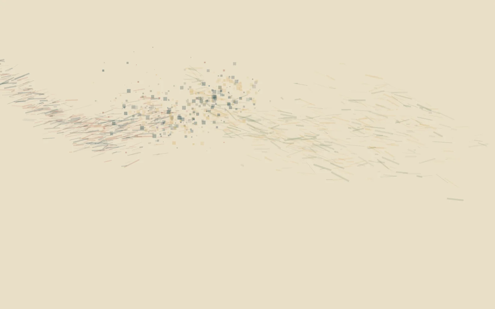 capillary contact transfers color, pressure, and residue between unequal neighboring fields.