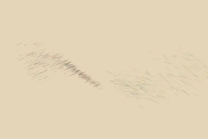 Secret Kept by Pressure: cumulative painting state 2 of 4; occlusion contact transfers color, pressure, and residue between unequal neighboring fields.