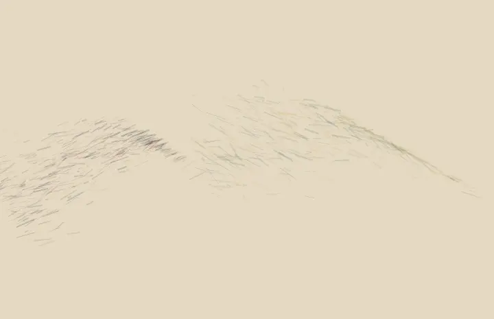 Nearness Without Surrender: cumulative painting state 2 of 4; load contact transfers color, pressure, and residue between unequal neighboring fields.
