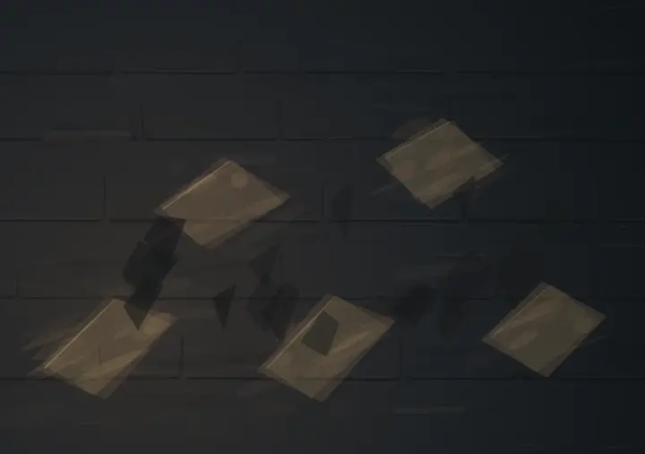 What Remained After the Door Across the Way Closed: cumulative painting state 3 of 4; What Remained After the Door Across the Way Closed is an independently authored causal raster study of the neighbor leaves light behind.