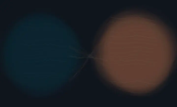 Honest Distance: cumulative painting state 2 of 4; Honest Distance stages held distance with nonbinding signal as reciprocal material consequence.