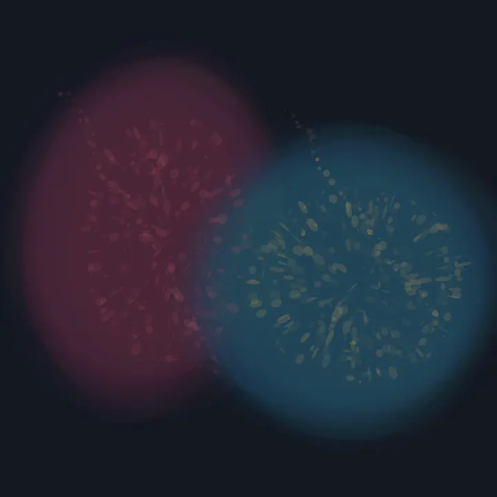 Wounds Without Symmetry: cumulative painting state 4 of 4; Wounds Without Symmetry stages asymmetric wound response as reciprocal material consequence.
