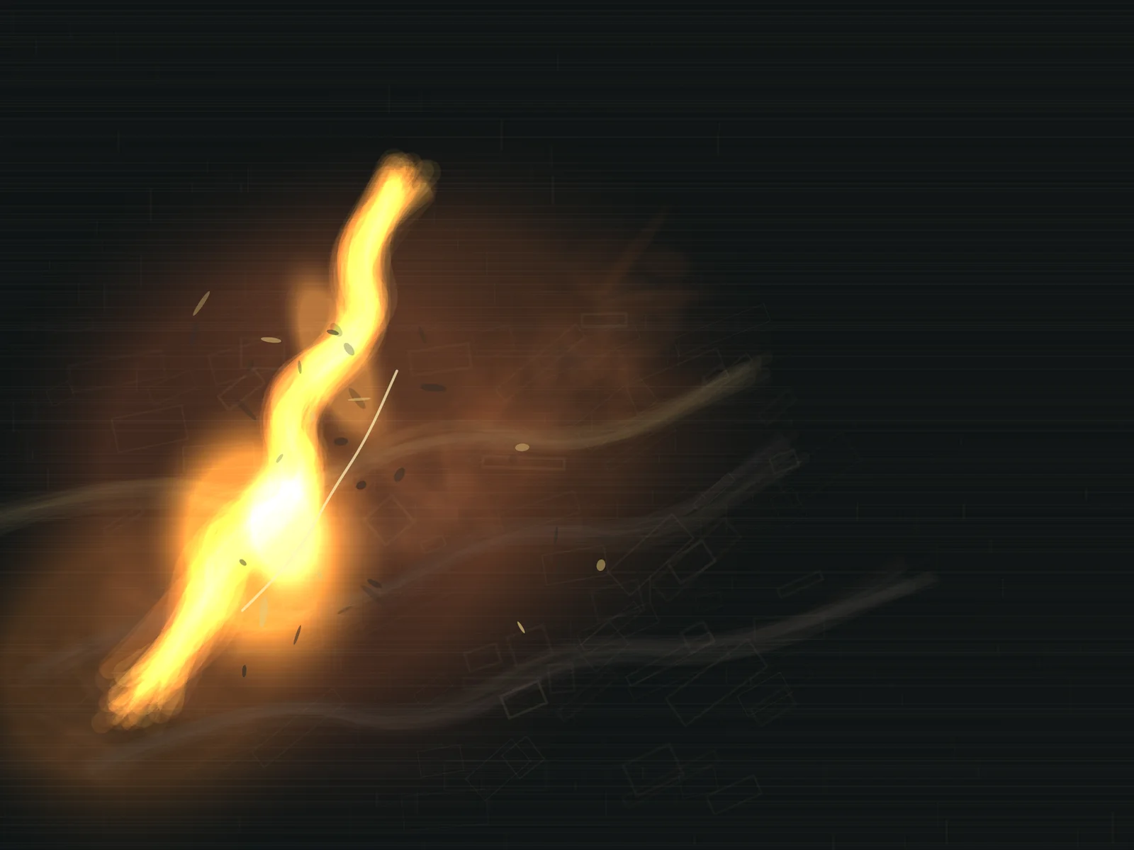 The Heat Leaves Its Gold Behind answers the prompt through annealed mineral flame, authored as an independent deterministic raster system.
