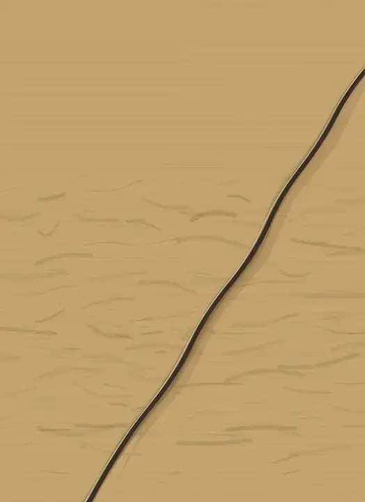 The Sand Learns One Direction: cumulative painting state 3 of 4; The Sand Learns One Direction answers the prompt through command-combed desert, authored as an independent deterministic raster system.