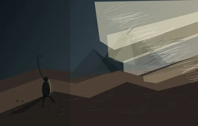 Facing the Impossible Plane answers the prompt through impossible planar light, authored as an independent deterministic raster system.