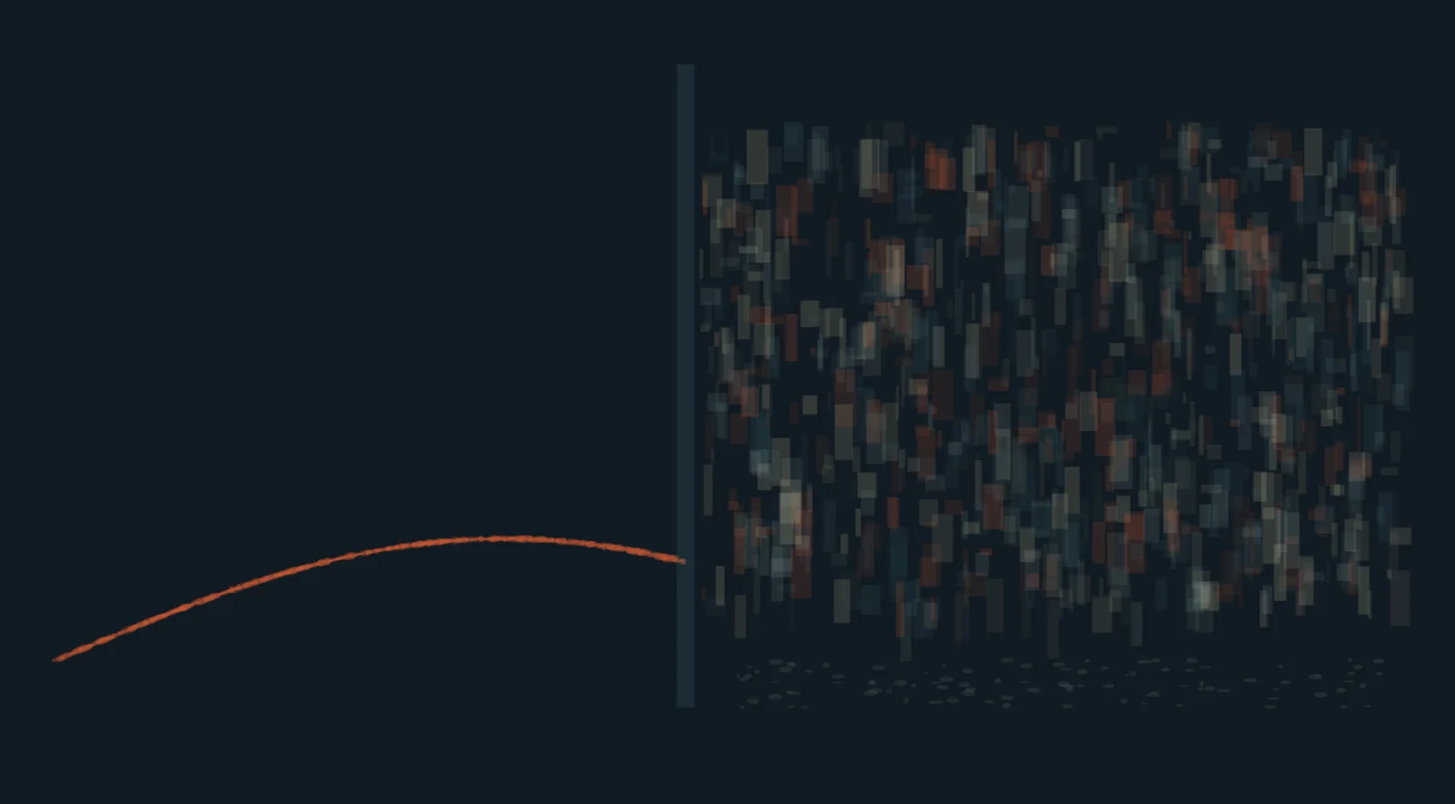 The Road Keeps the City at Distance makes urban density and an unused road maintain charged separation visible.