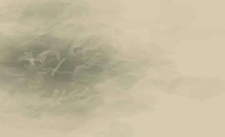 Weather Held Off Center: cumulative painting state 1 of 3; Uneven weather gathers around an off-center mineral body, refusing any literal planet or ring.
