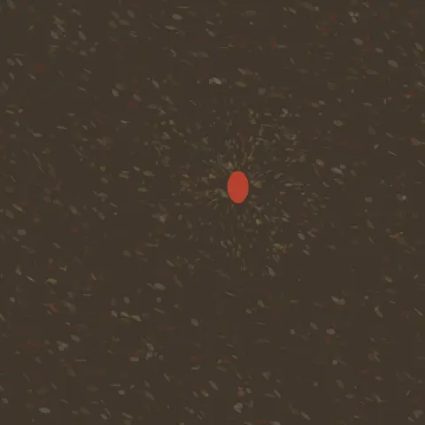 The Seed the Field Cannot Take: cumulative painting state 3 of 4; The Seed the Field Cannot Take makes a fertile field deforms around one incompatible seed visible.