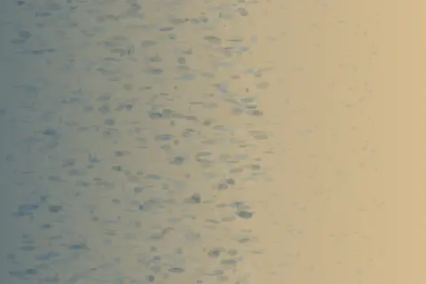 Blue Tests the Paper’s Patience: cumulative painting state 3 of 4; Blue Tests the Paper’s Patience makes blue pigment advances through warm fibers by capillary branching visible.