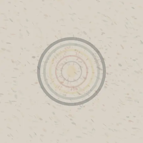 A Landing Awaiting Nobody: cumulative painting state 4 of 4; A Landing Awaiting Nobody makes impact geometry persists although no traveler appears visible.