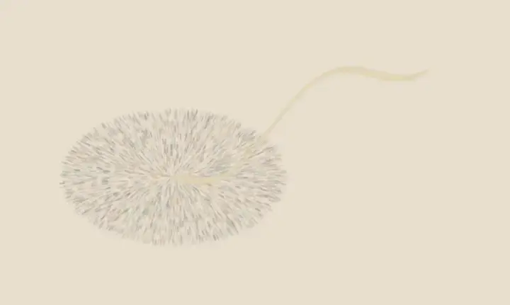 Departure Has a Vector: cumulative painting state 4 of 4; singular departure turns many local decisions into an open spatial event.