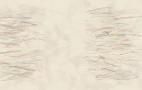 The Missing Center Bears Weight: cumulative painting state 3 of 4; The Missing Center Bears Weight makes missing-core physically alter load, direction, density, or residual meaning.