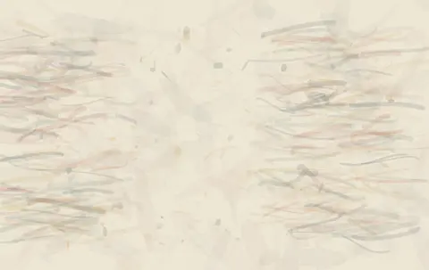 The Missing Center Bears Weight: cumulative painting state 4 of 4; The Missing Center Bears Weight makes missing-core physically alter load, direction, density, or residual meaning.
