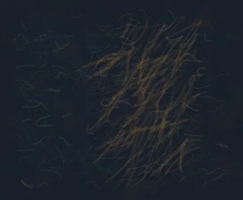 Border Grammar Under Load: cumulative painting state 3 of 4; Border Grammar Under Load makes border-load physically alter load, direction, density, or residual meaning.