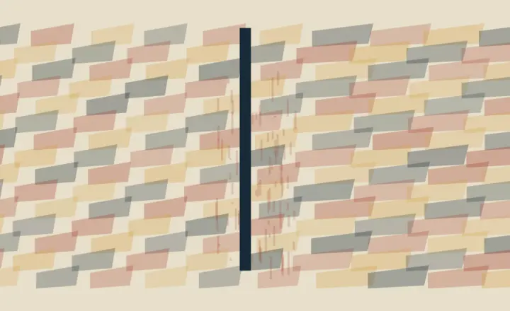 Roads Refuse a Common Measure: cumulative painting state 3 of 4; Roads Refuse a Common Measure makes incompatible road gauges load a shared ground visible through material consequence.