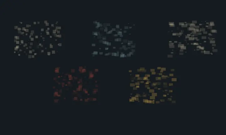 Each Voice Keeps Its Aggregate: cumulative painting state 2 of 4; Each Voice Keeps Its Aggregate makes different aggregates retain distinct grain under the same pressure visible through material consequence.