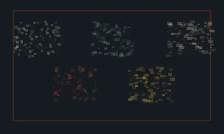 Each Voice Keeps Its Aggregate: cumulative painting state 3 of 4; Each Voice Keeps Its Aggregate makes different aggregates retain distinct grain under the same pressure visible through material consequence.
