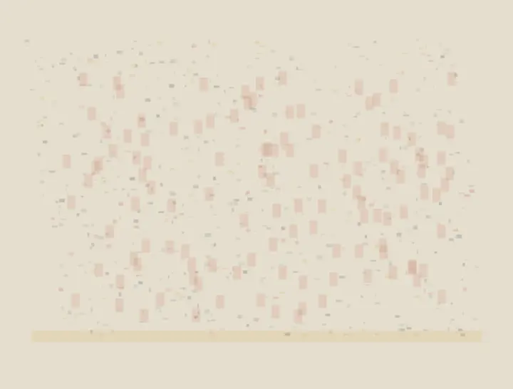 Abundance After the Scattering: cumulative painting state 3 of 4; Abundance After the Scattering makes dispersal increases the number of stable load paths visible through material consequence.