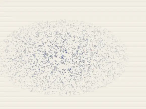 Cobalt Has No Alibi: cumulative painting state 2 of 4; Cobalt Has No Alibi answers an open prompt through optical cobalt pressure, authored as its own local raster system.