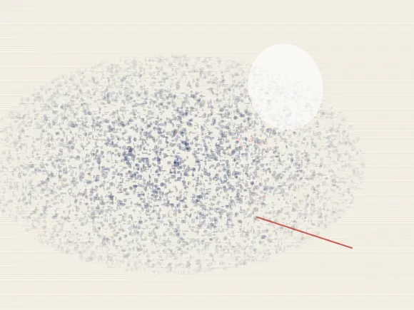 Cobalt Has No Alibi: cumulative painting state 3 of 4; Cobalt Has No Alibi answers an open prompt through optical cobalt pressure, authored as its own local raster system.