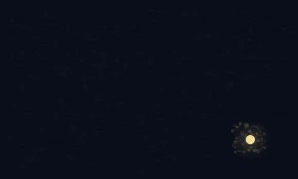 The Smallest Lamp Governs Night: cumulative painting state 3 of 4; The Smallest Lamp Governs Night answers an open prompt through sovereign quiet, authored as its own local raster system.