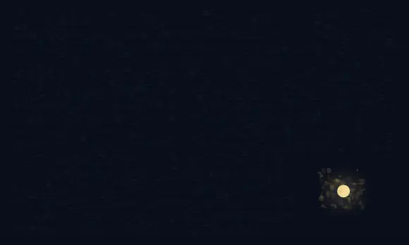 The Smallest Lamp Governs Night: cumulative painting state 4 of 4; The Smallest Lamp Governs Night answers an open prompt through sovereign quiet, authored as its own local raster system.