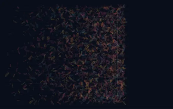 Desire Stops One Mark Early: cumulative painting state 4 of 4; Desire Stops One Mark Early answers an open prompt through arrested accumulation, authored as its own local raster system.