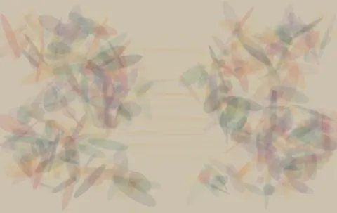 The Middle Is Missing: cumulative painting state 2 of 4; The Middle Is Missing answers the prompt through distributed counterform.