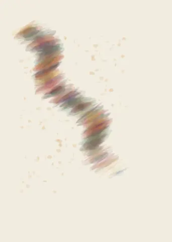 Before the Sentence Closes: cumulative painting state 4 of 4; Before the Sentence Closes answers the prompt through unfinished syntax.