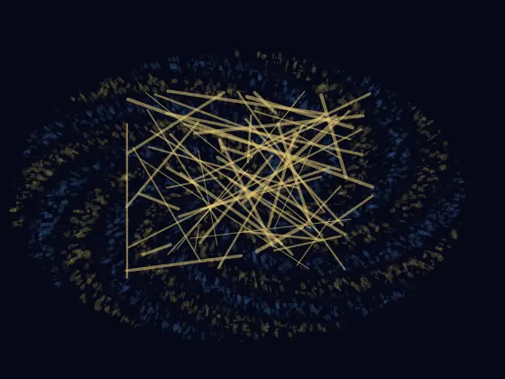 Night Learns It Has Depth: cumulative painting state 3 of 4; Night Learns It Has Depth answers an open prompt through luminous interference, authored as an independent causal raster system.