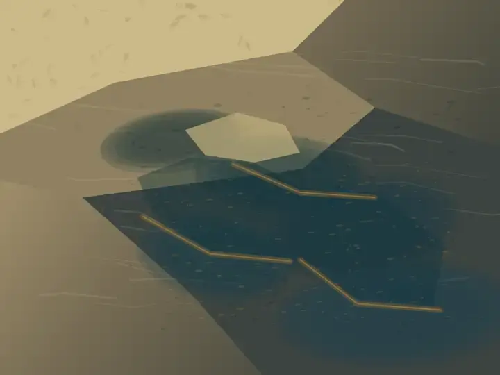 Rain Ledger, Low Ground: cumulative painting state 3 of 4; Rain Ledger, Low Ground is an independently authored RG-A-01 study reviewed at native scale in the sealed remainder campaign.